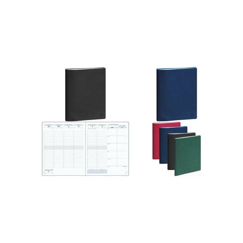 EXACOMPTA Agenda semainier de bureau Non Stop 2025/2026,noir
