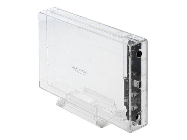 Delock External Enclosure for 3.5"" SATA HDD with USB Type-C - Speichergehäuse - 3.5"" (8.9 cm)