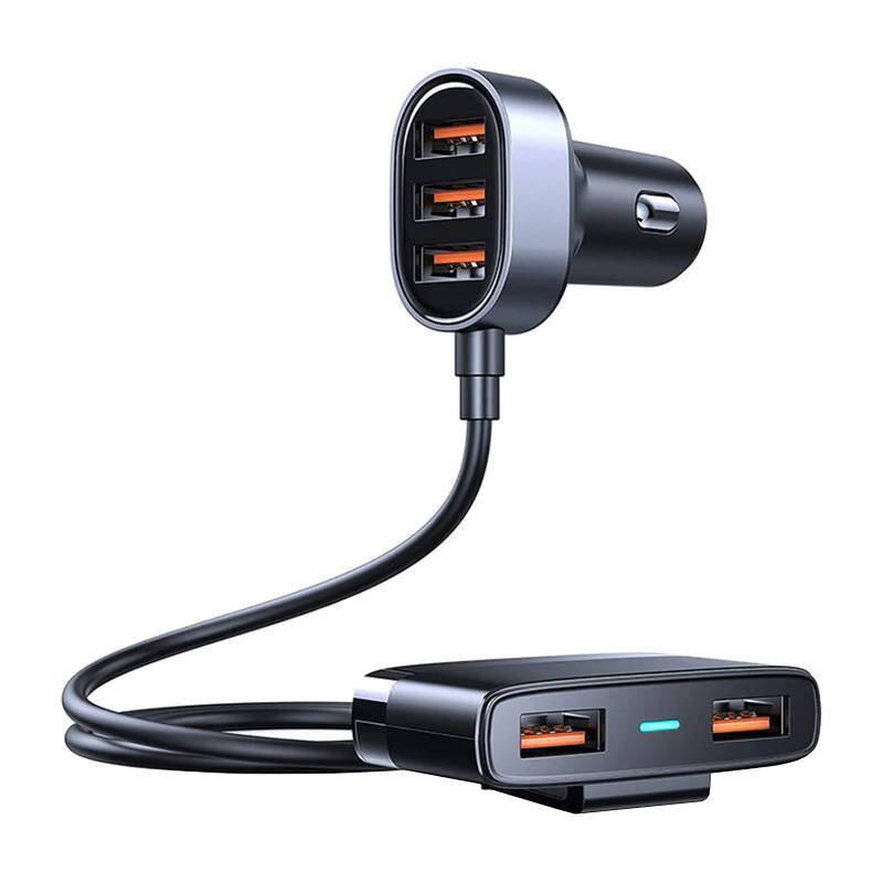 Joyroom JR-CL03 5-Port USB-Kfz-Ladegerät, 31W, 1,5m Kabel, 5x USB-A