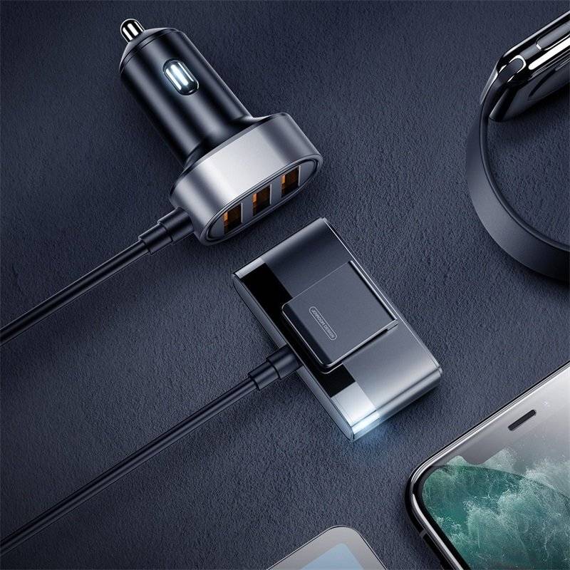 Joyroom JR-CL03 5-Port USB-Kfz-Ladegerät, 31W, 1,5m Kabel, 5x USB-A