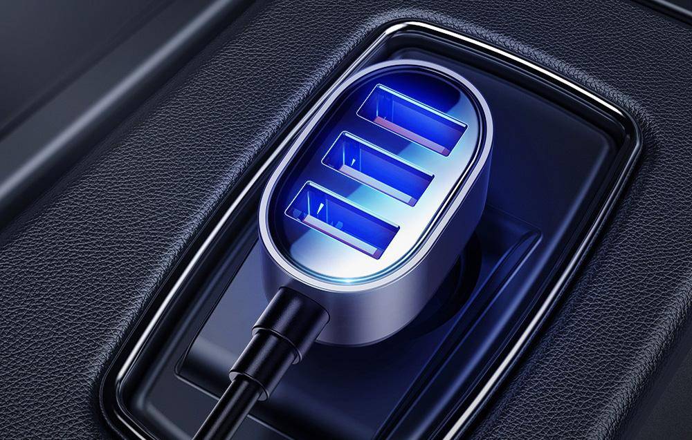 Auto-Ladegerät 5x USB Eingang 6.2A mit Extension Schnell-Ladegerät KFZ Auto-Adapter Zigarettenanzünder