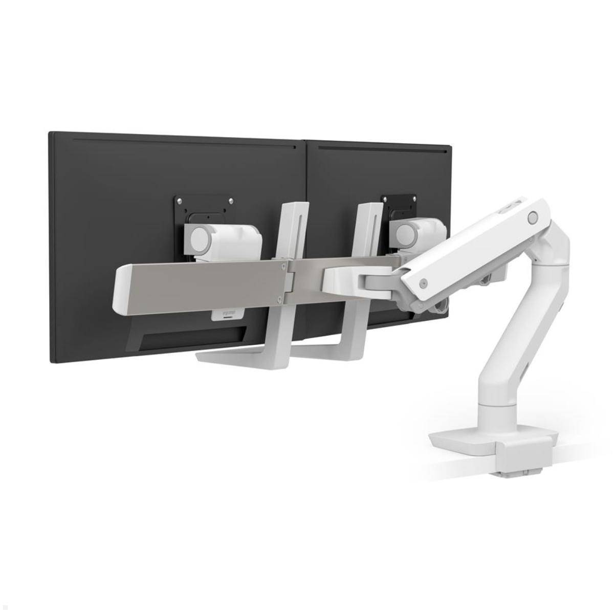 Ergotron HX Dual Monitorhalterung für 2 Monitore bis 32 Zoll mit C-Klemme, weiß ...