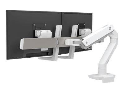 Ergotron HX Dual Monitor Arm, Low-Profile Top Mount C-Clamp - Befestigungskit (Griff, Gelenkarm, Spannbefestigung für Tisch, 2 Drehgelenke