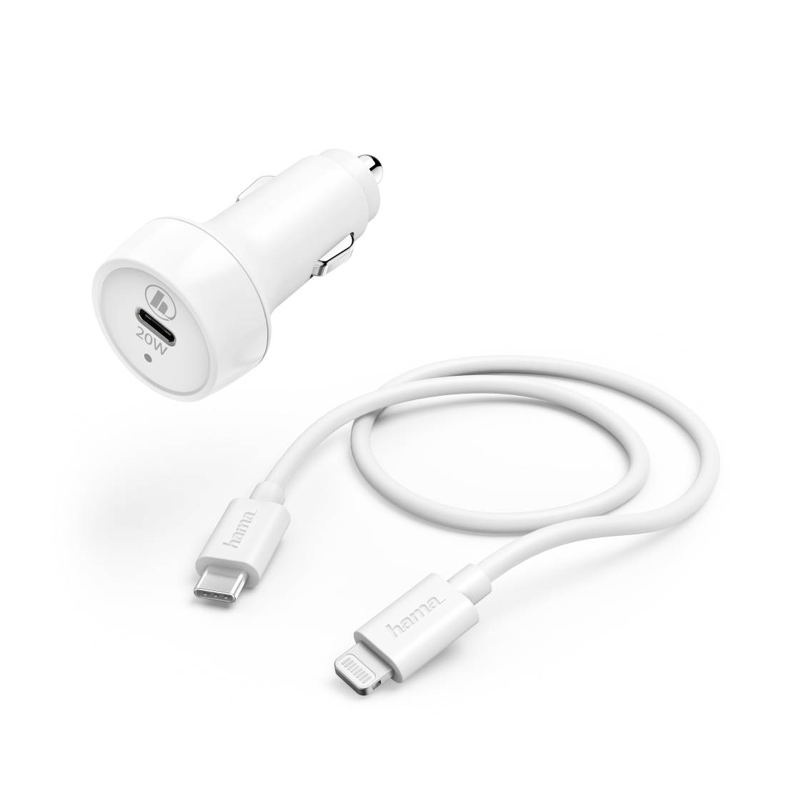Hama Prime Line Charging Set - Auto-Netzteil - 20 Watt - 3 A - PD, Turbo Fast Charge (USB-C)