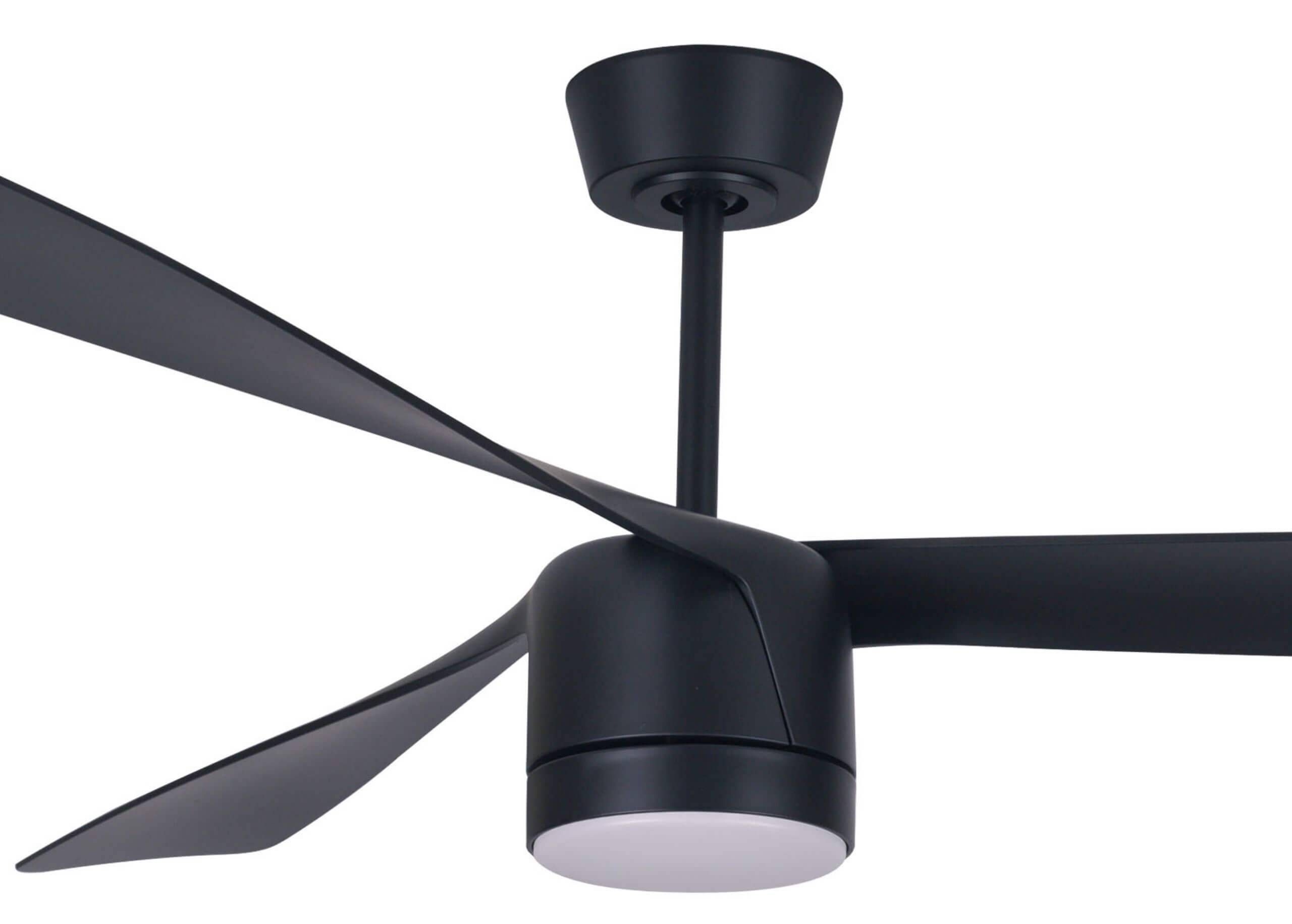 DC Deckenventilator Peregrine Schwarz mit LED