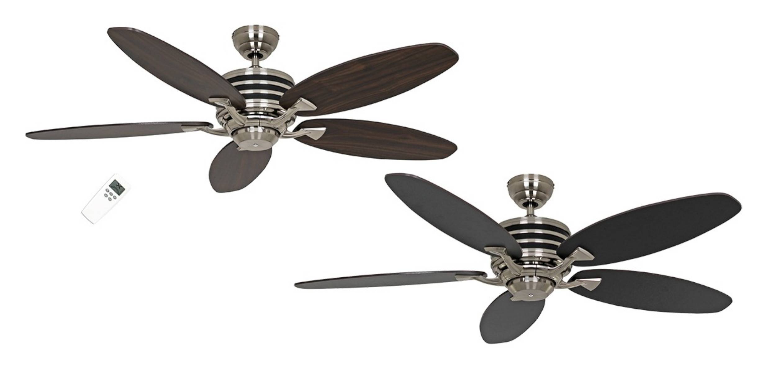 Energiespar Deckenventilator Eco Gamma Nussbaum / Schwarz