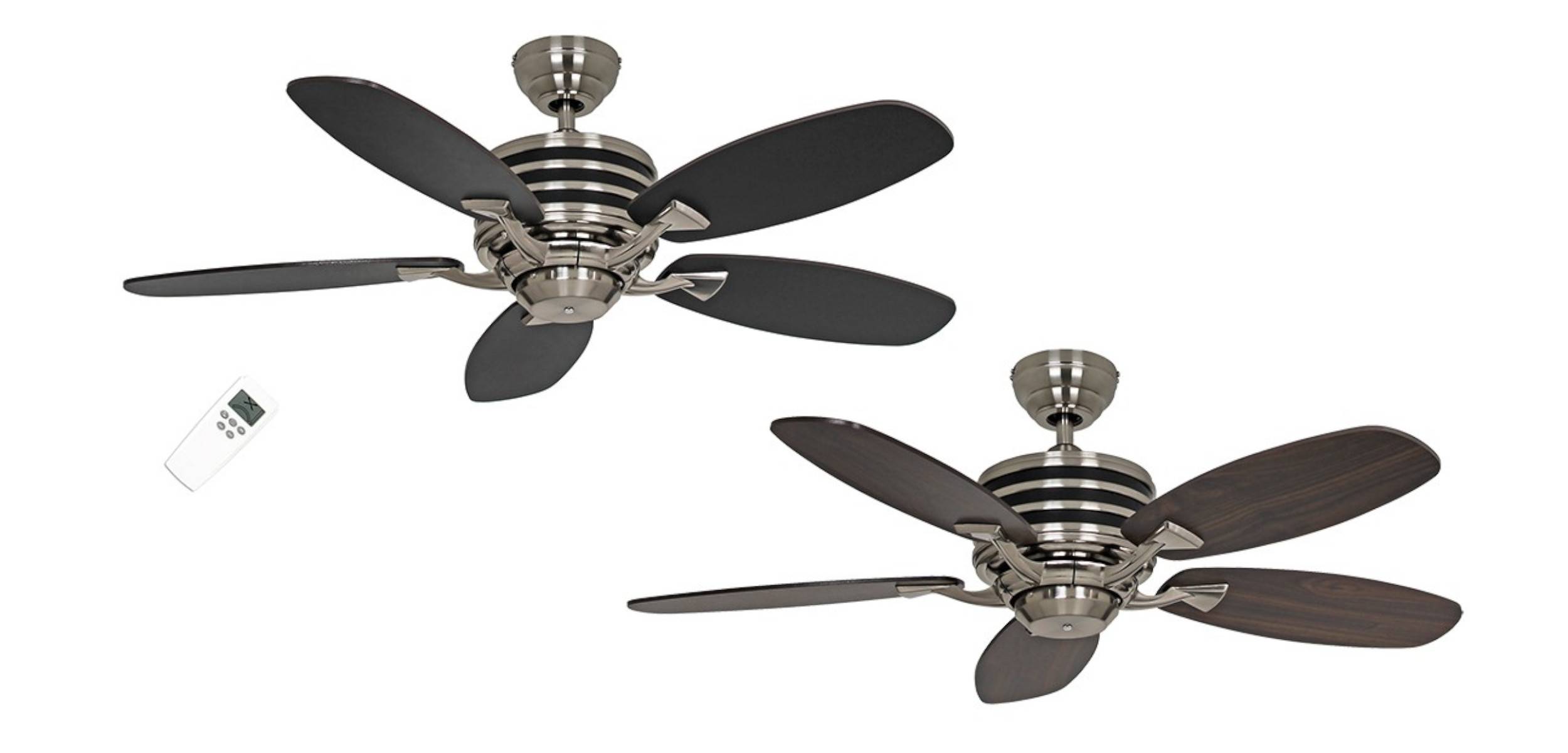 Energiespar Deckenventilator Eco Gamma Nussbaum / Schwarz