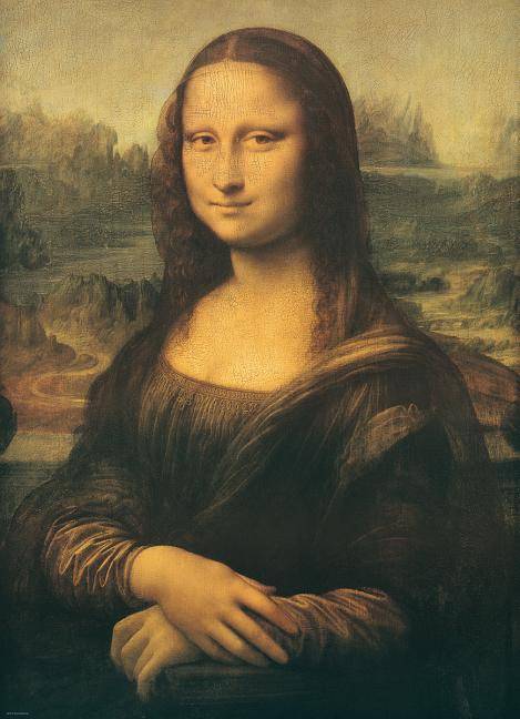 Mona Lisa von Leonardo da Vinci (Puzzle) Anzahl Teile: 1000, Maße (B/H): 48 x 68 cm, Eurographics-Puzzle, Smart Cut Technology, Fine Art Collection