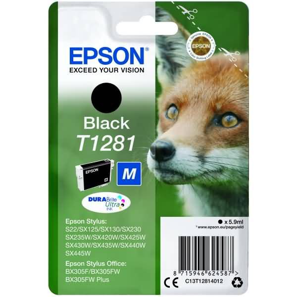 Tintenpatrone Epson T1281 schwarz