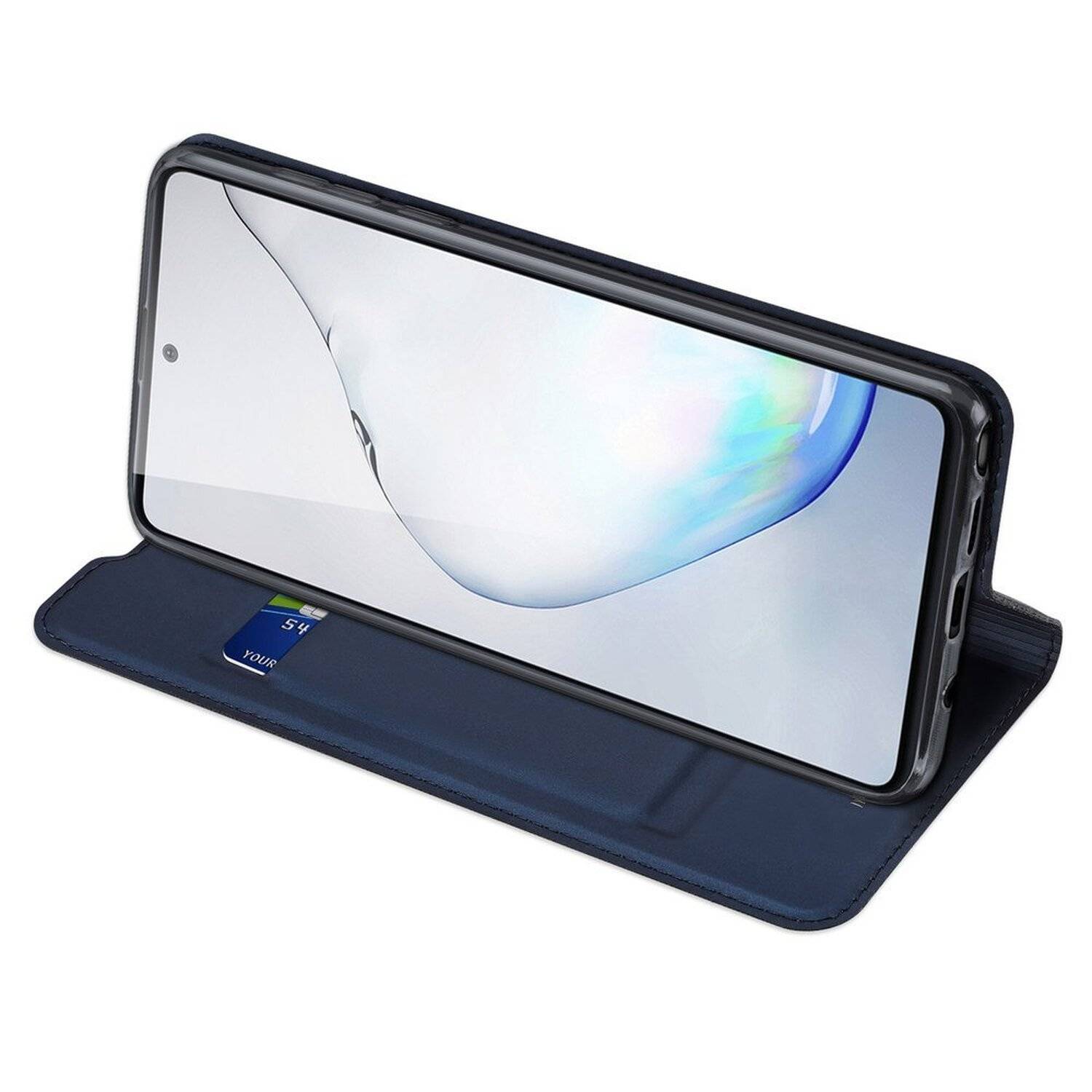 Buch Tasche "Dux Ducis" für LENOVO MOTO G30 Handy Hülle Brieftasche Schutzhülle mit Standfunktion, Kartenfach Blau