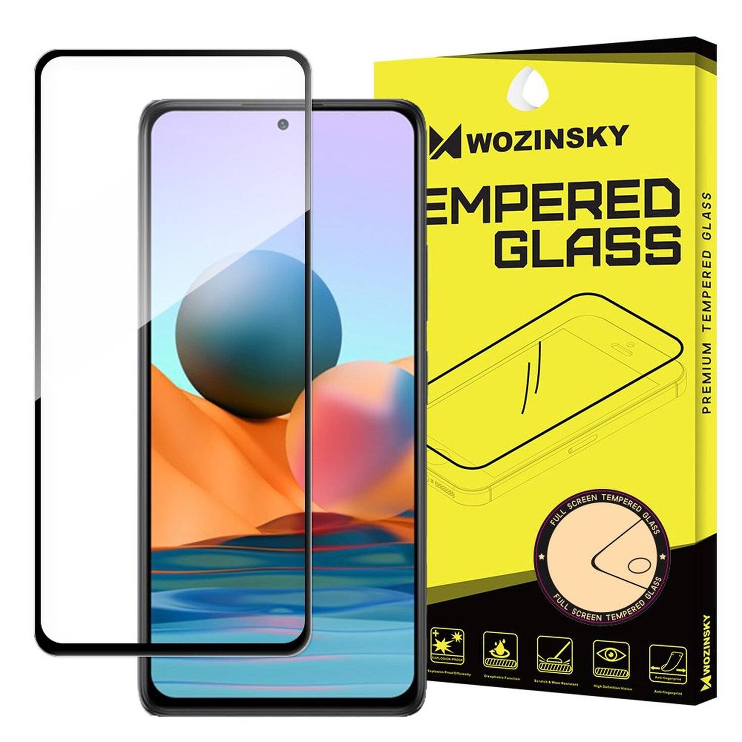 cofi1453® 5D Schutz Glas für XIAOMI REDMI NOTE 10 PRO MAX Curved Schutz Folie Vollständig Klebend und Abdeckung