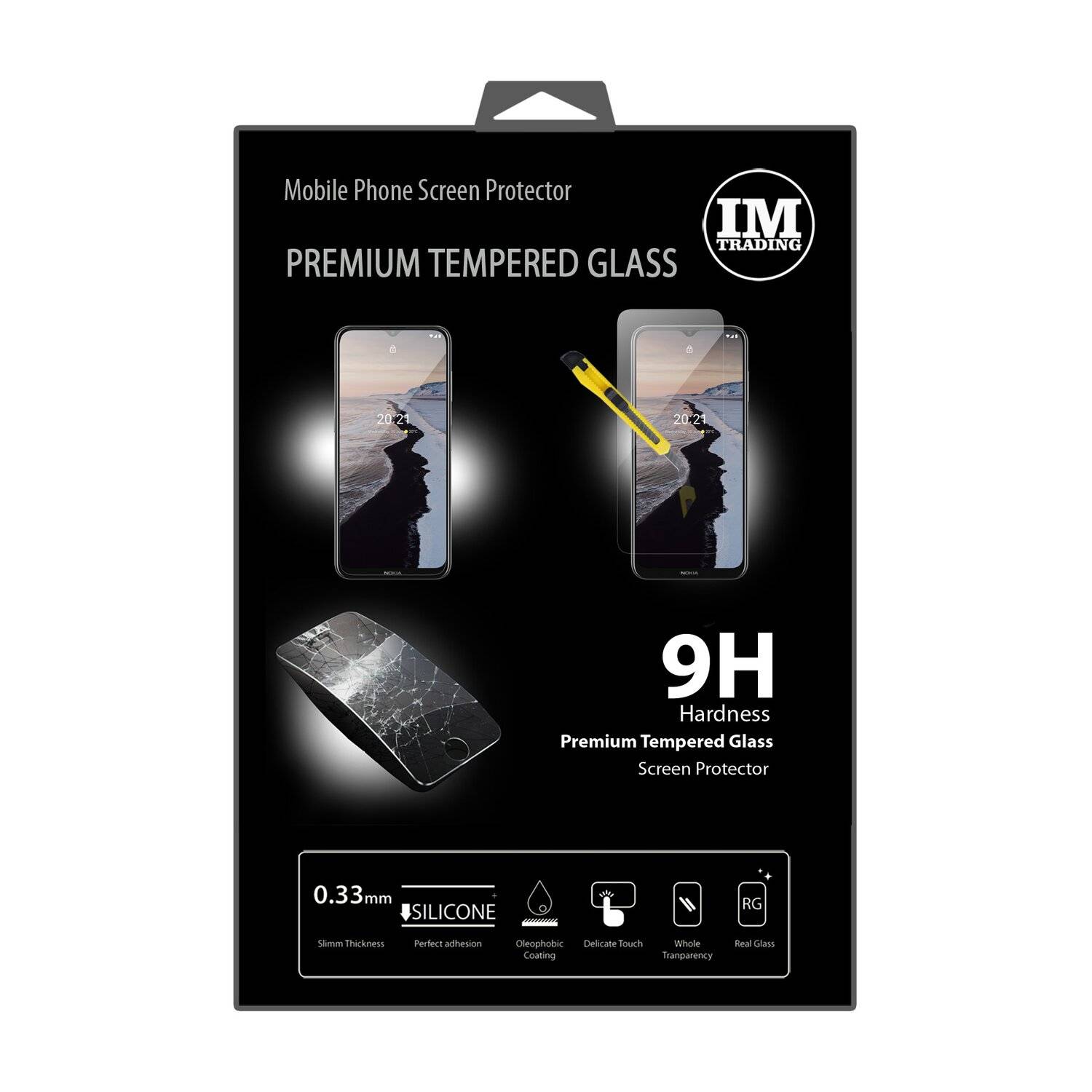 cofi1453® Schutzglas 9H für NOKIA G10 Displayschutzfolie Schutzfolie Passgenau Glas