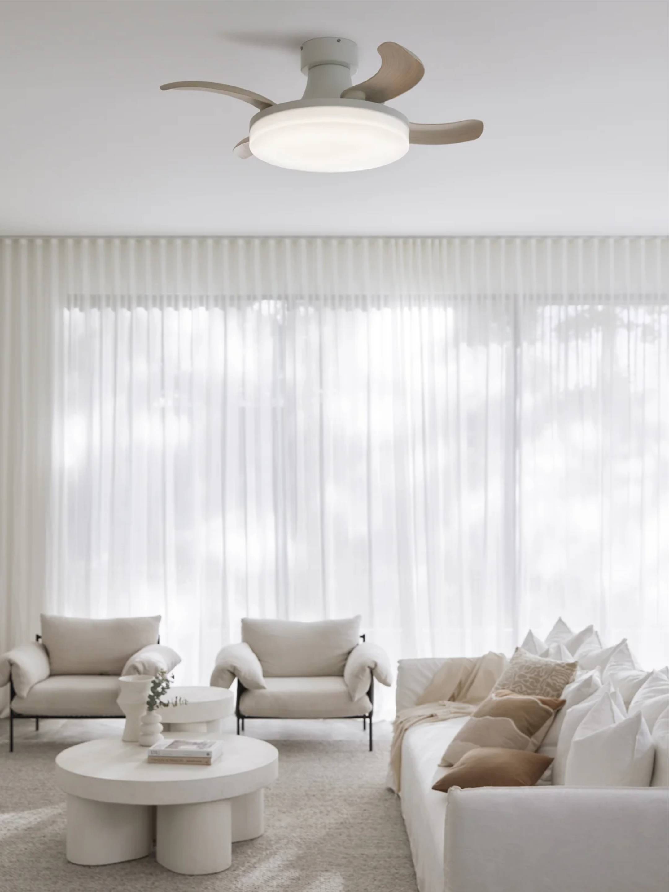 Energiespar Deckenventilator Fanaway Orbit Weiß mit LED