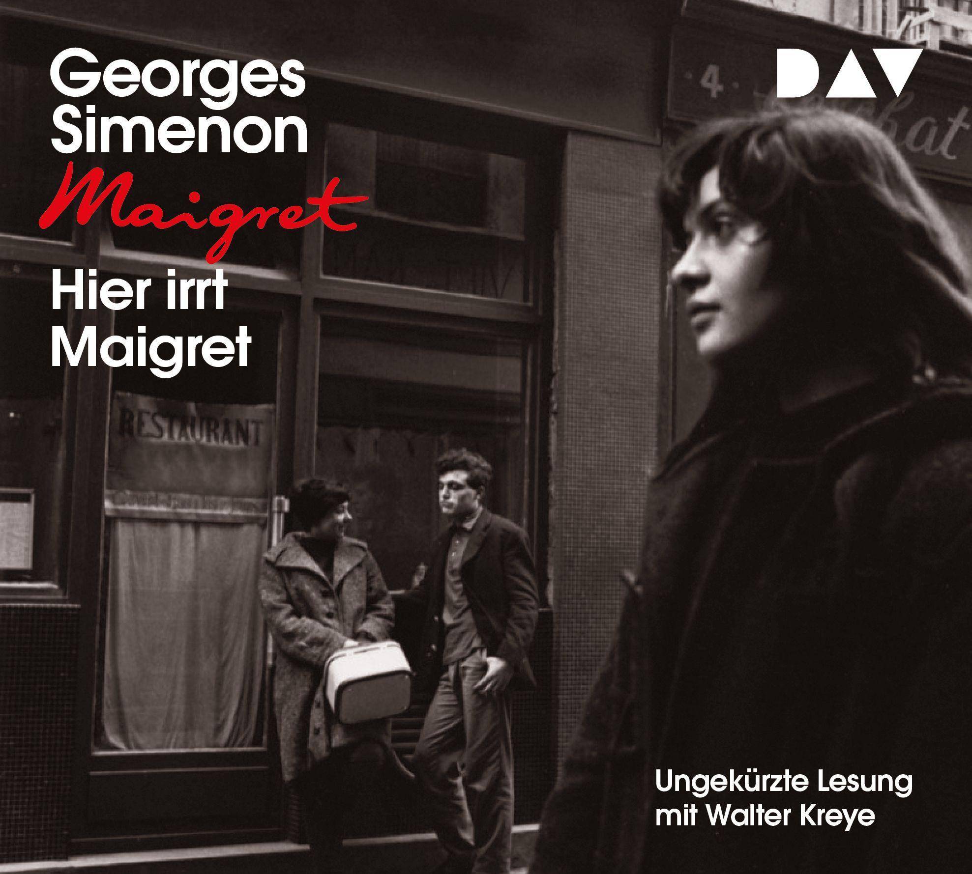 Hier irrt Maigret, 4 Audio-CD Ungekürzte Lesung mit Walter Kreye (4 CDs), Lesung. CD Standard Audio Format