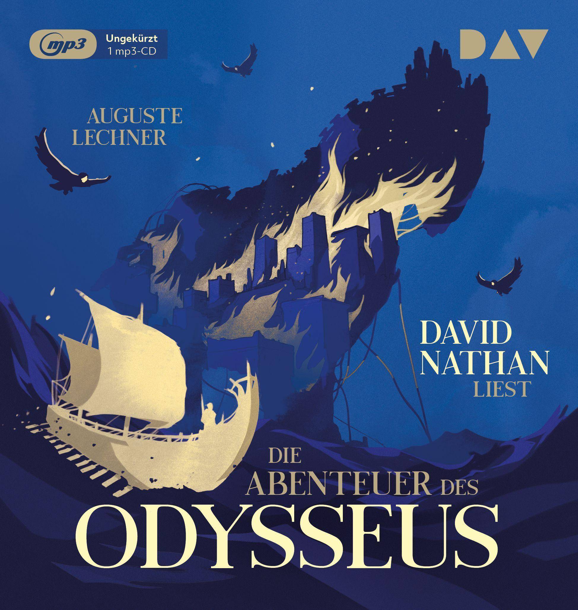 Die Abenteuer des Odysseus, 1 Audio-CD, Ungekürzte Lesung mit Musik mit David Nathan (1 mp3-CD), Lesung