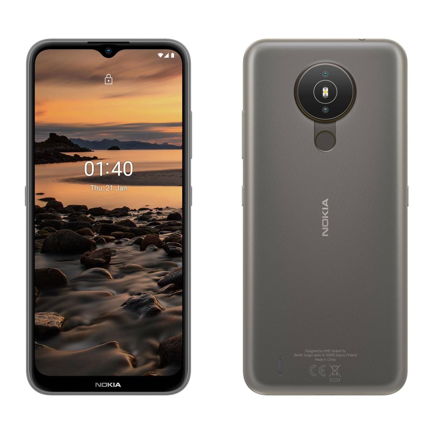 cofi1453® Silikon Hülle Basic kompatibel mit NOKIA 1.4 Case TPU Soft Handy Cover Schutz Transparent