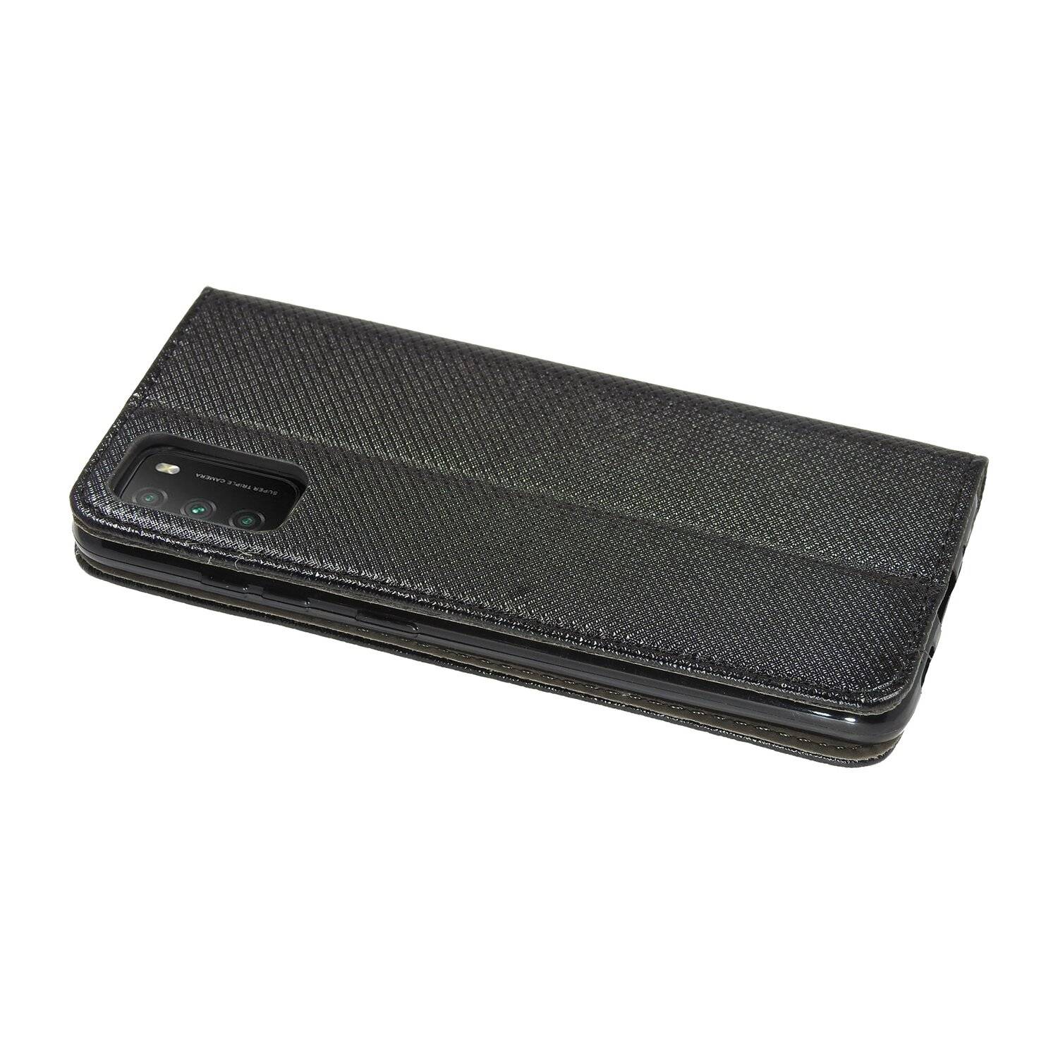 Buch Tasche "Smart" für XIAOMI POCO M3 Handy Hülle Etui Brieftasche Schutzhülle mit Standfunktion, Kartenfach Schwarz