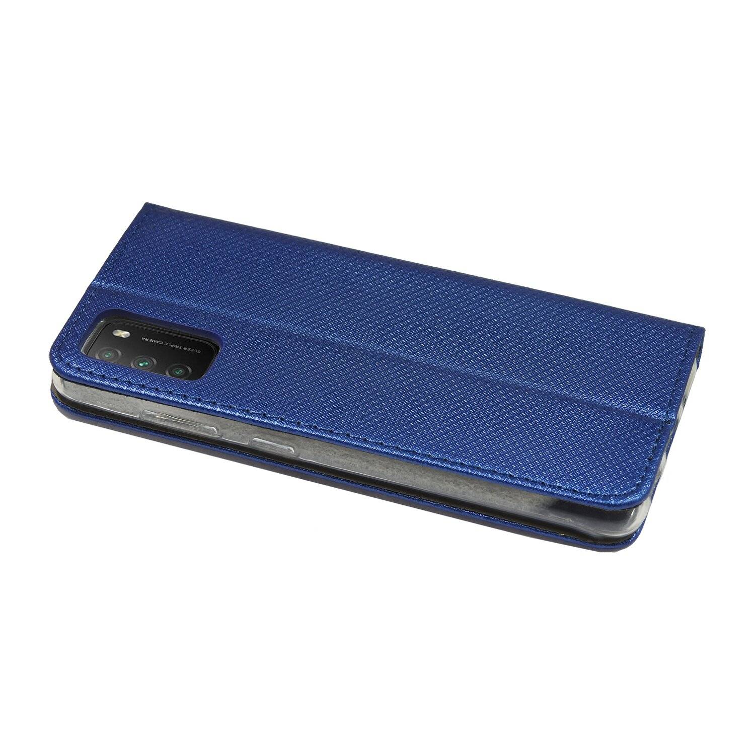 Buch Tasche "Smart" für XIAOMI POCO M3 Handy Hülle Etui Brieftasche Schutzhülle mit Standfunktion, Kartenfach Blau