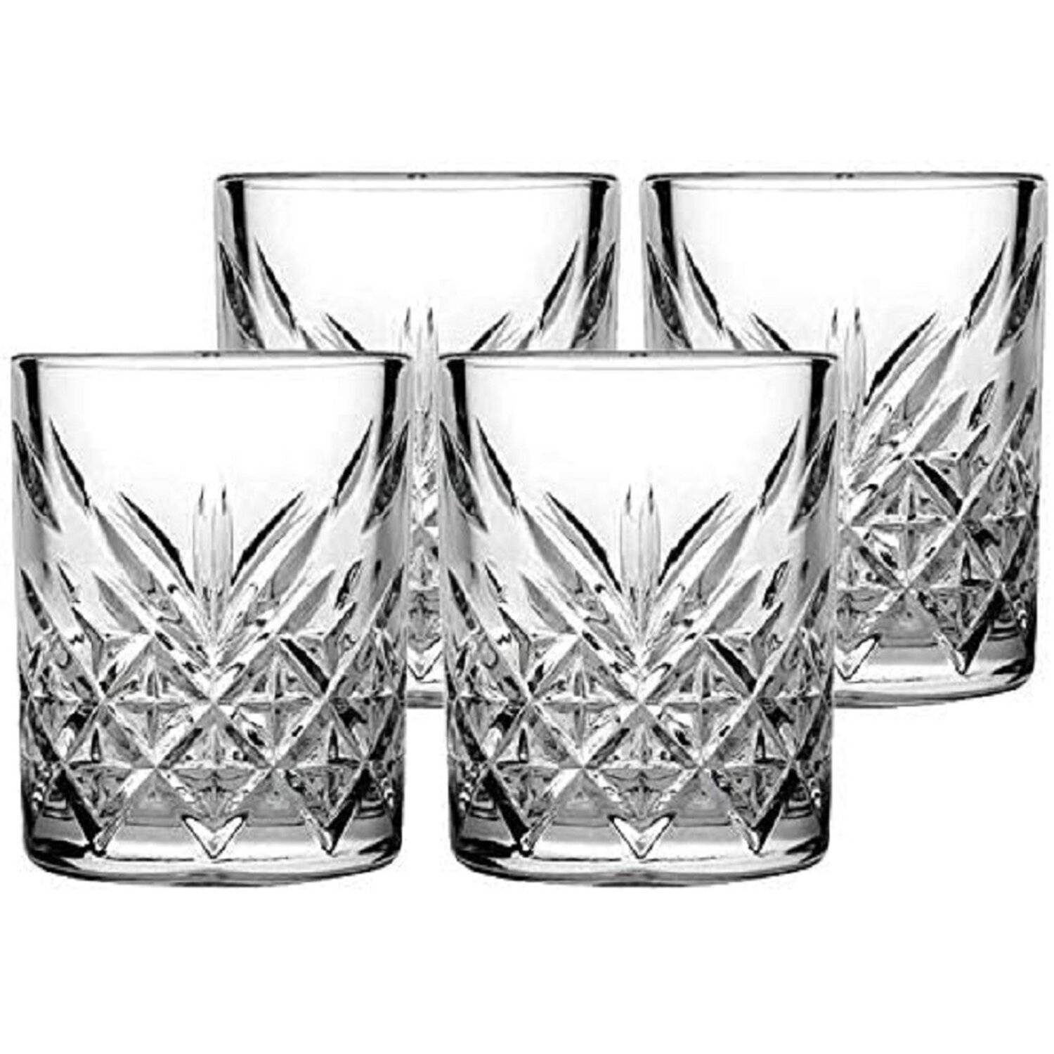 Pasabahce 52780 Whisky Timeless Schnapsglas, Shotglas, Stamper, 60ml, Glas, transparent, 4er-Set