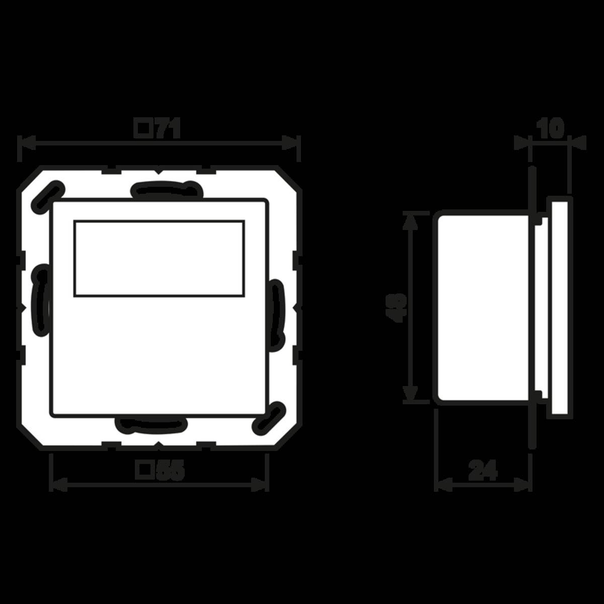 Jung Raumtemperaturregler TR D A 1790 WW