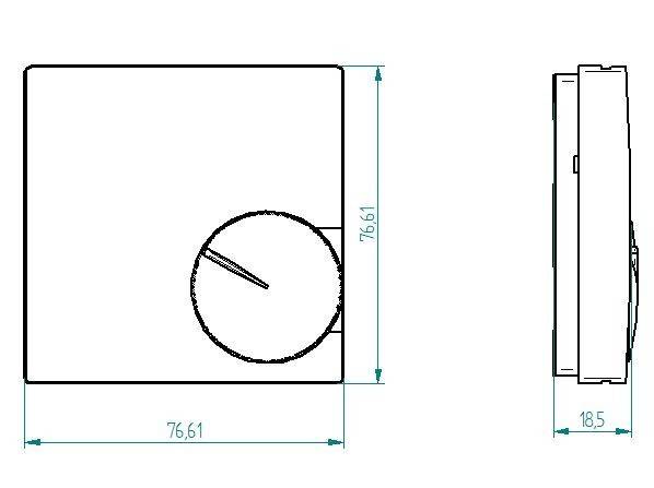 Eberle Controls Raumtemperaturregler RTR-S 6124-24-1