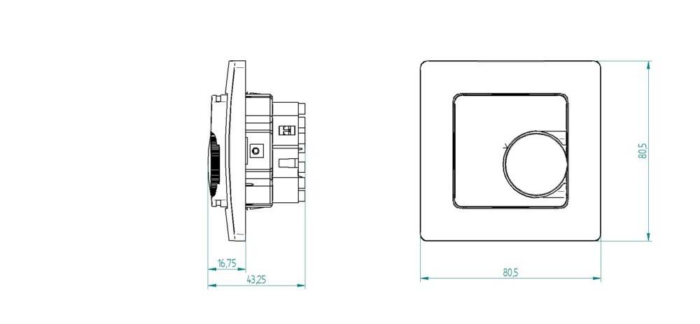 Eberle Controls Raumtemperaturregler RTR-E 8003-50