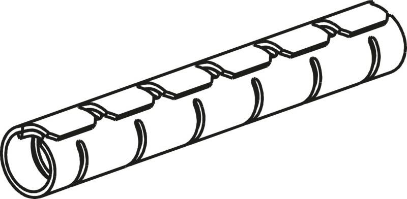 HellermannTyton Kabelbündelschlauch HWPAV016 PA6V0 BK 25