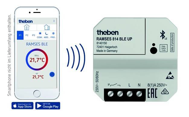 Theben Uhrenthemostat RAMSES 814 BLE UP