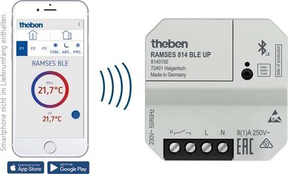 Theben Uhrenthemostat RAMSES 814 BLE UP