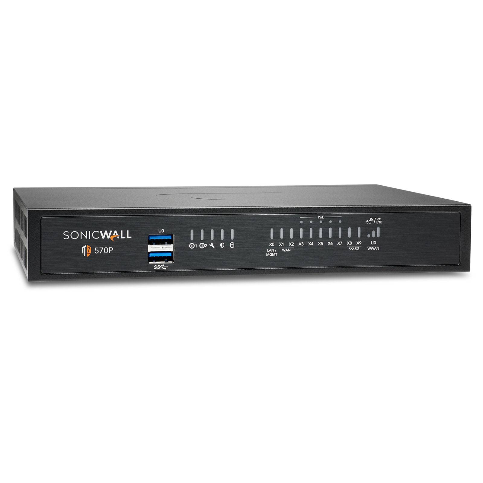 SonicWall TZ 570P Firewall TotalSecure Advanced Edition, 1 Jahr