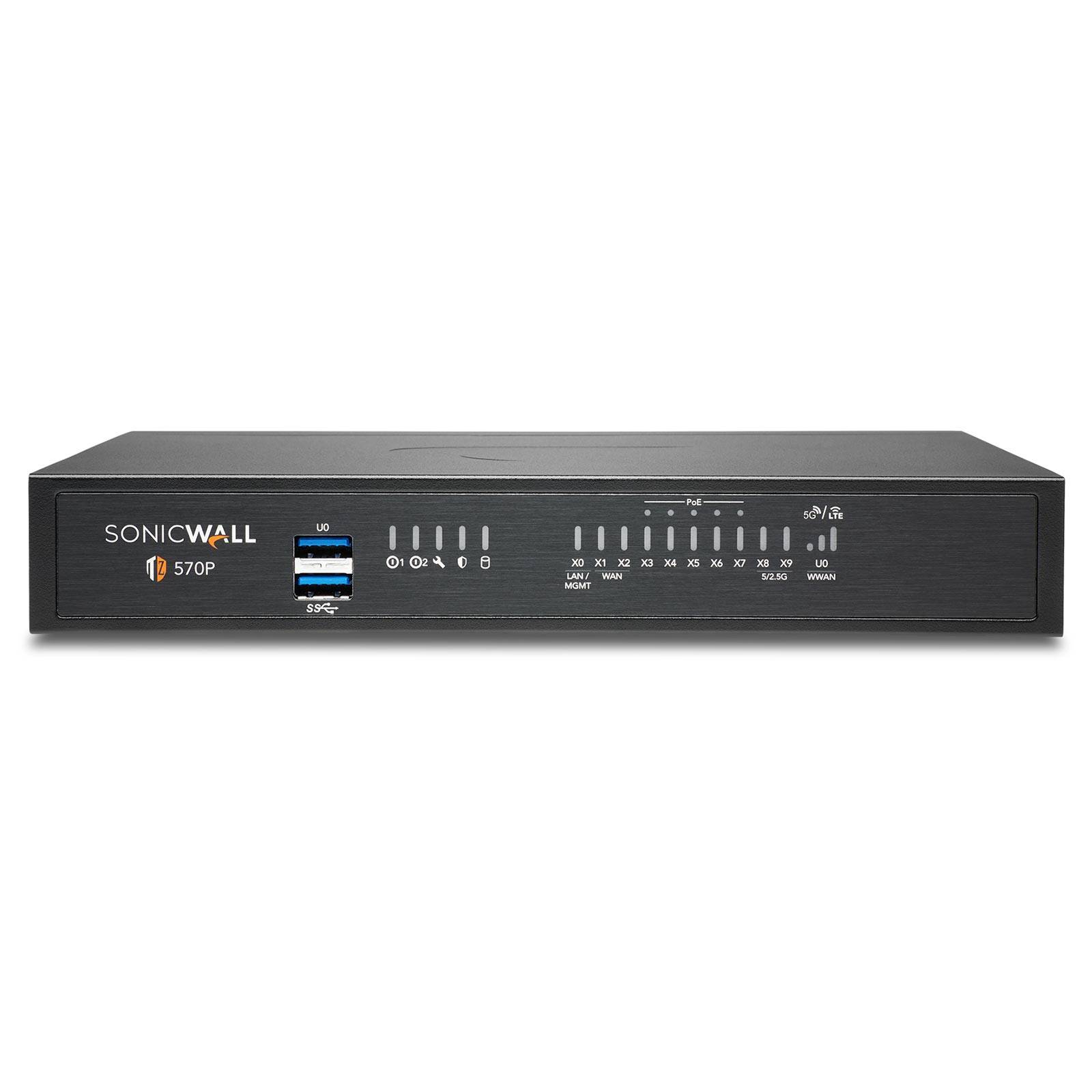 SonicWall TZ 570P Firewall TotalSecure Advanced Edition, 1 Jahr