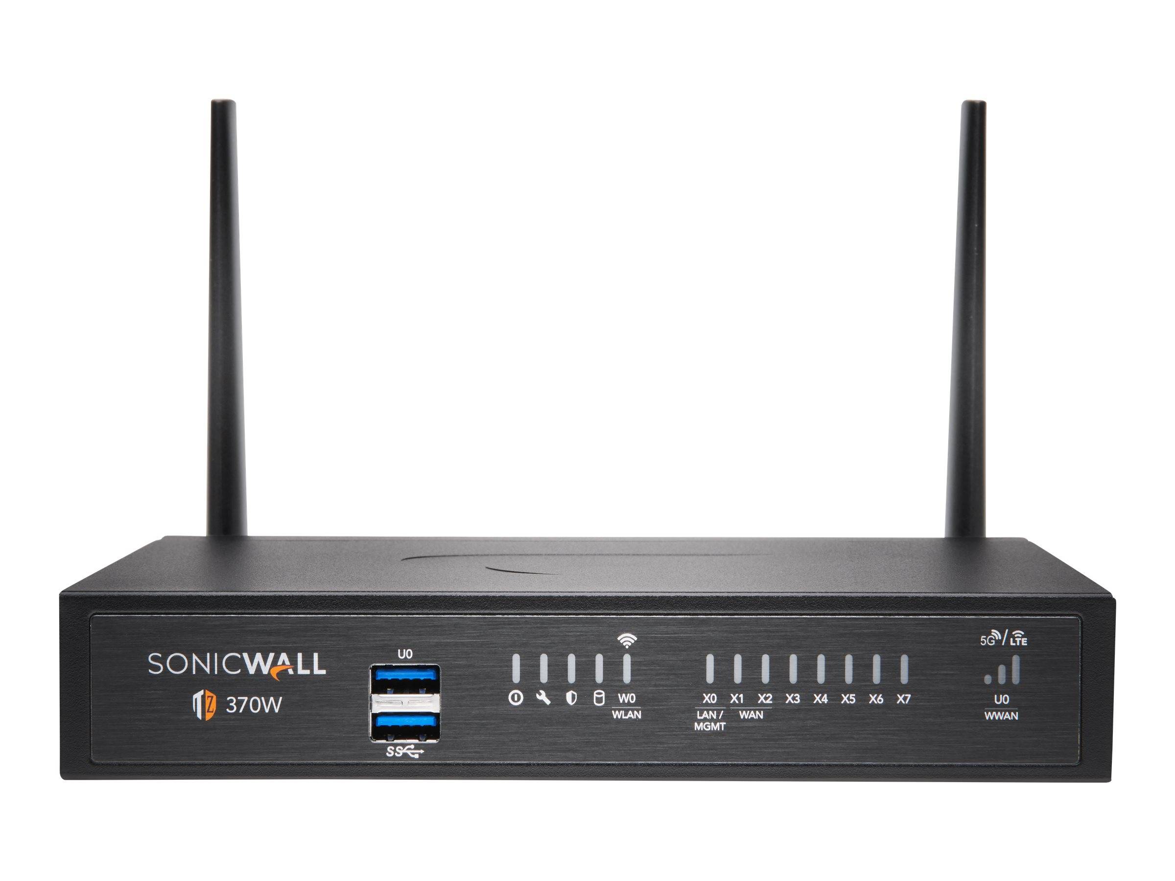 SonicWall TZ370W - Advanced Edition - Sicherheitsgerät - GigE, 802.11ac Wave 2 - Wi-Fi 5 - 2.4 GHz, 5 GHz - onicWALL Secure Upgrade Plus Programm (3