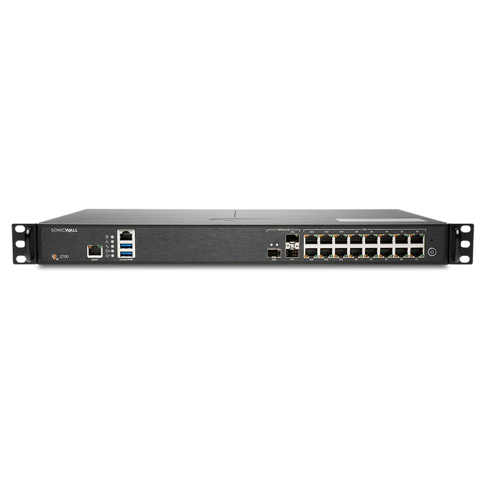 SonicWall NSa 2700 Firewall TotalSecure Essential Edition, 3 Jahre („3 & Free“ Promo)
