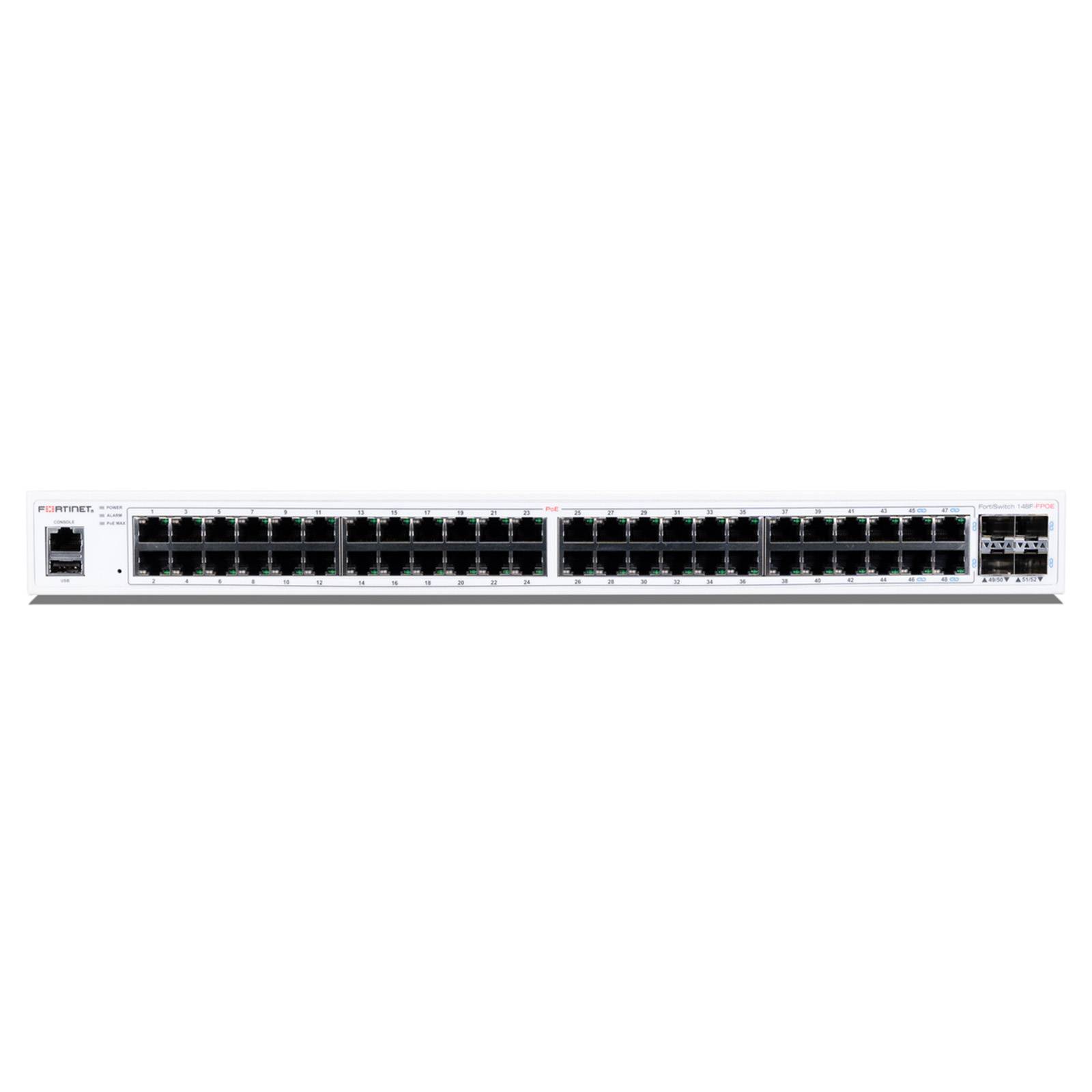 Fortinet FortiSwitch 148F-FPOE Netzwerk-Switch