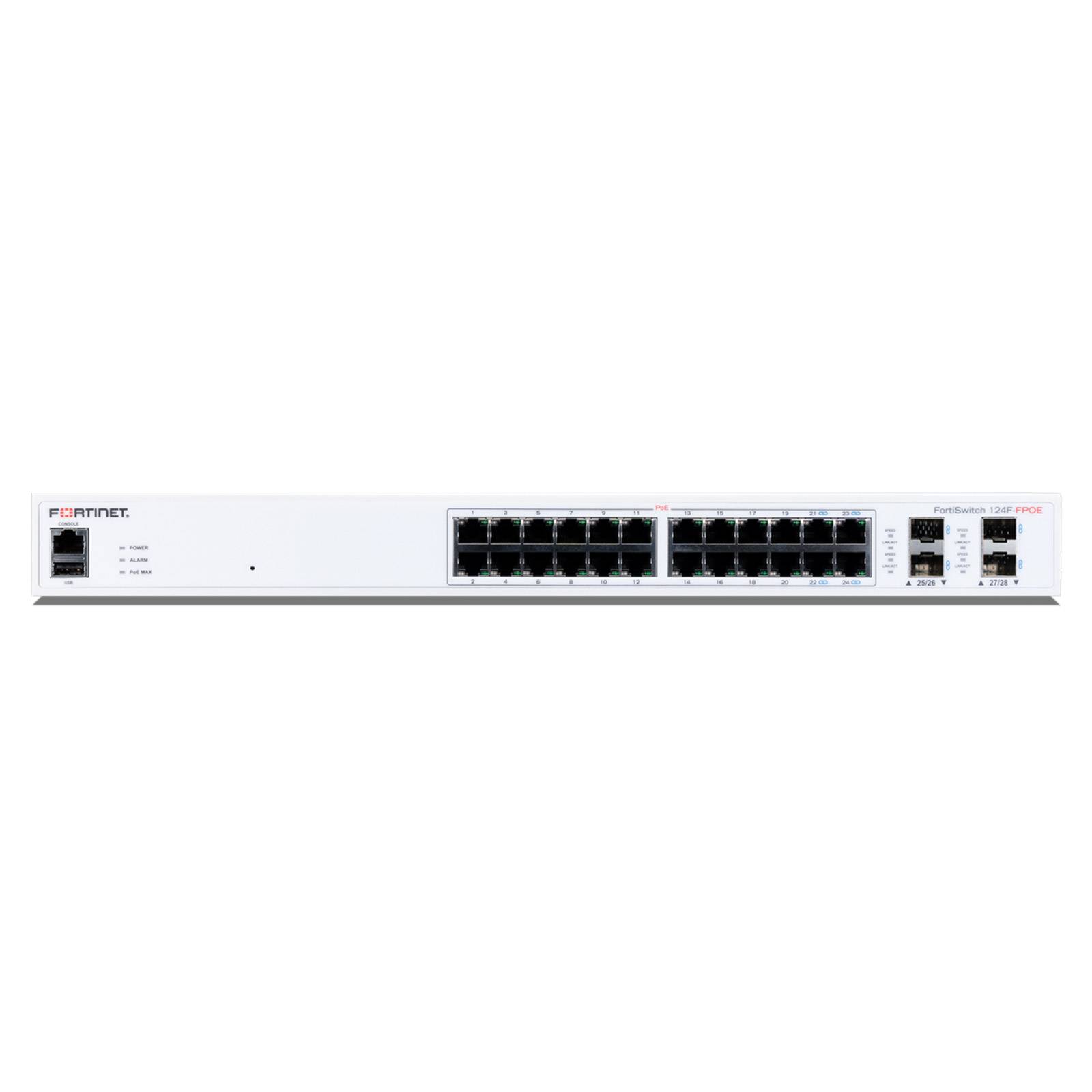 Fortinet FortiSwitch 124F-FPOE Netzwerk-Switch