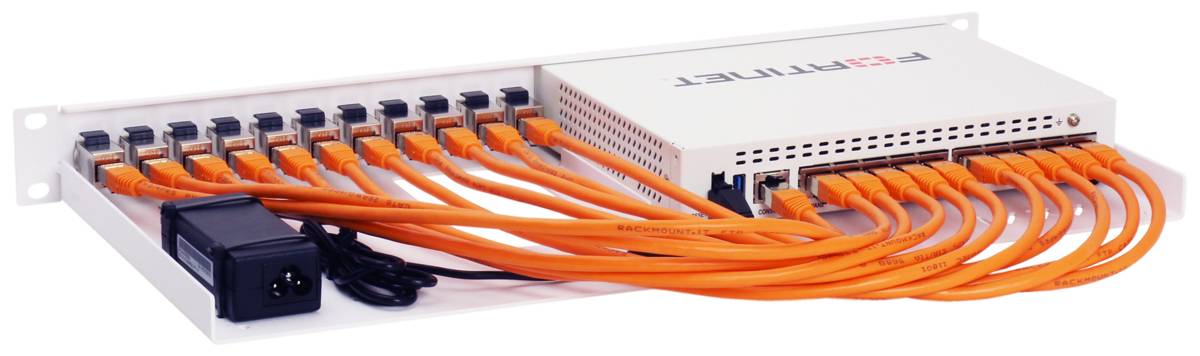 Rackmount.IT RM-FR-T10I - Rackmontagesatz - RJ-45 X 11 - RAL 9003, Signal White - 1U - 48.3 cm (19")