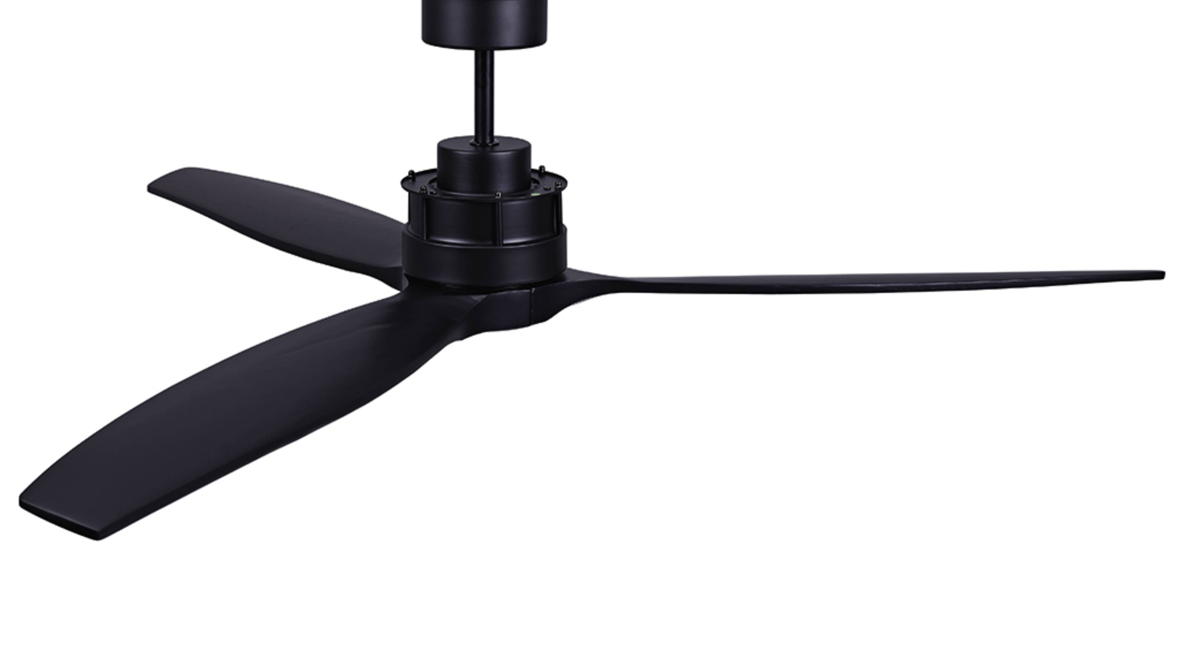 Energiespar Deckenventilator Airfusion Akmani LED Schwarz