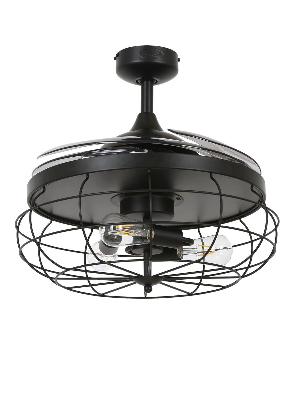 Deckenventilator Fanaway Industri Schwarz mit Licht