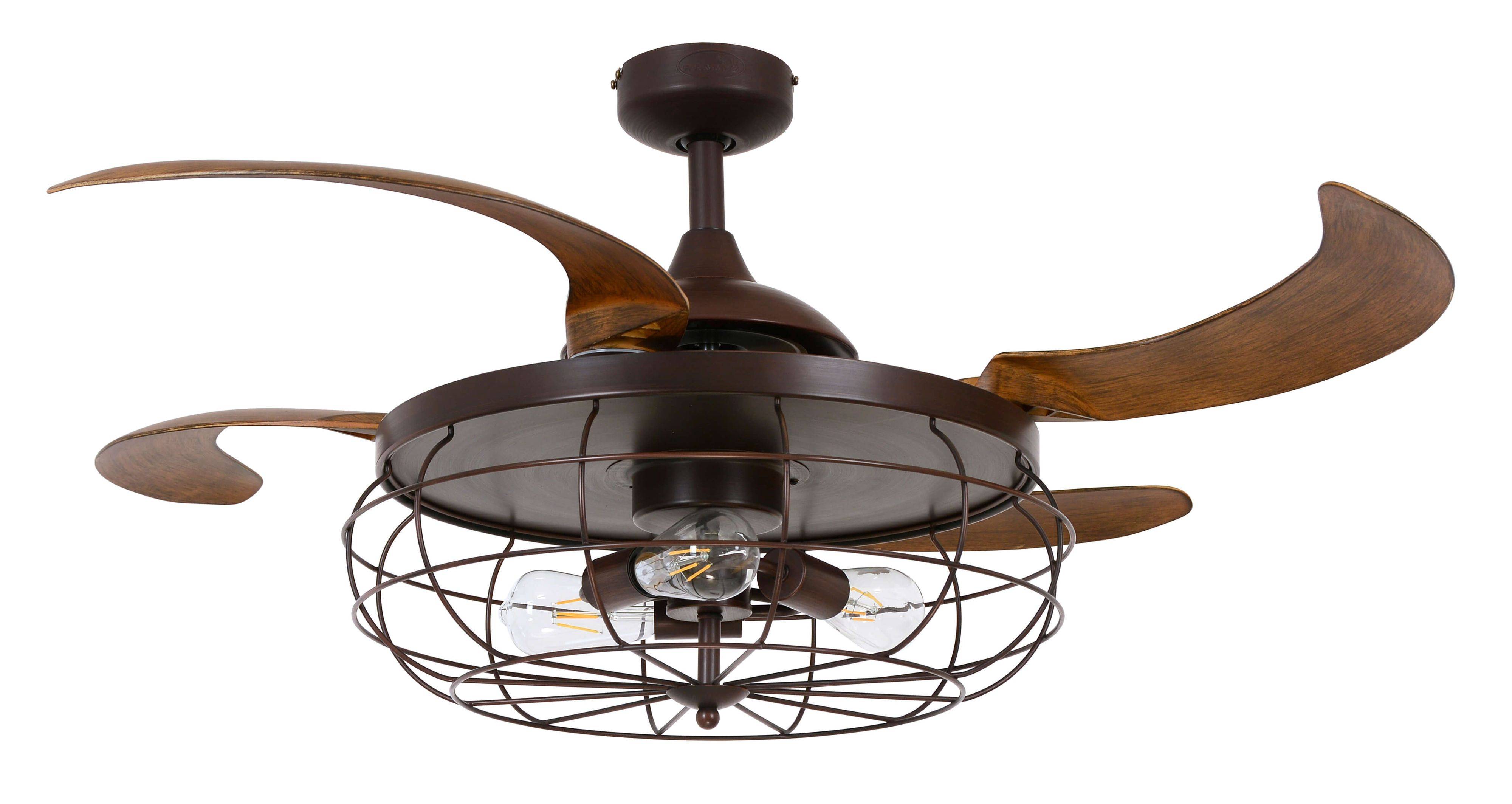 Deckenventilator Fanaway Industri Bronze mit Licht