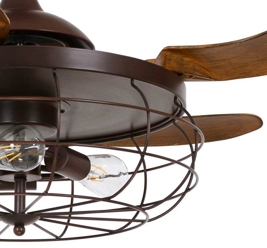 Deckenventilator Fanaway Industri Bronze mit Licht
