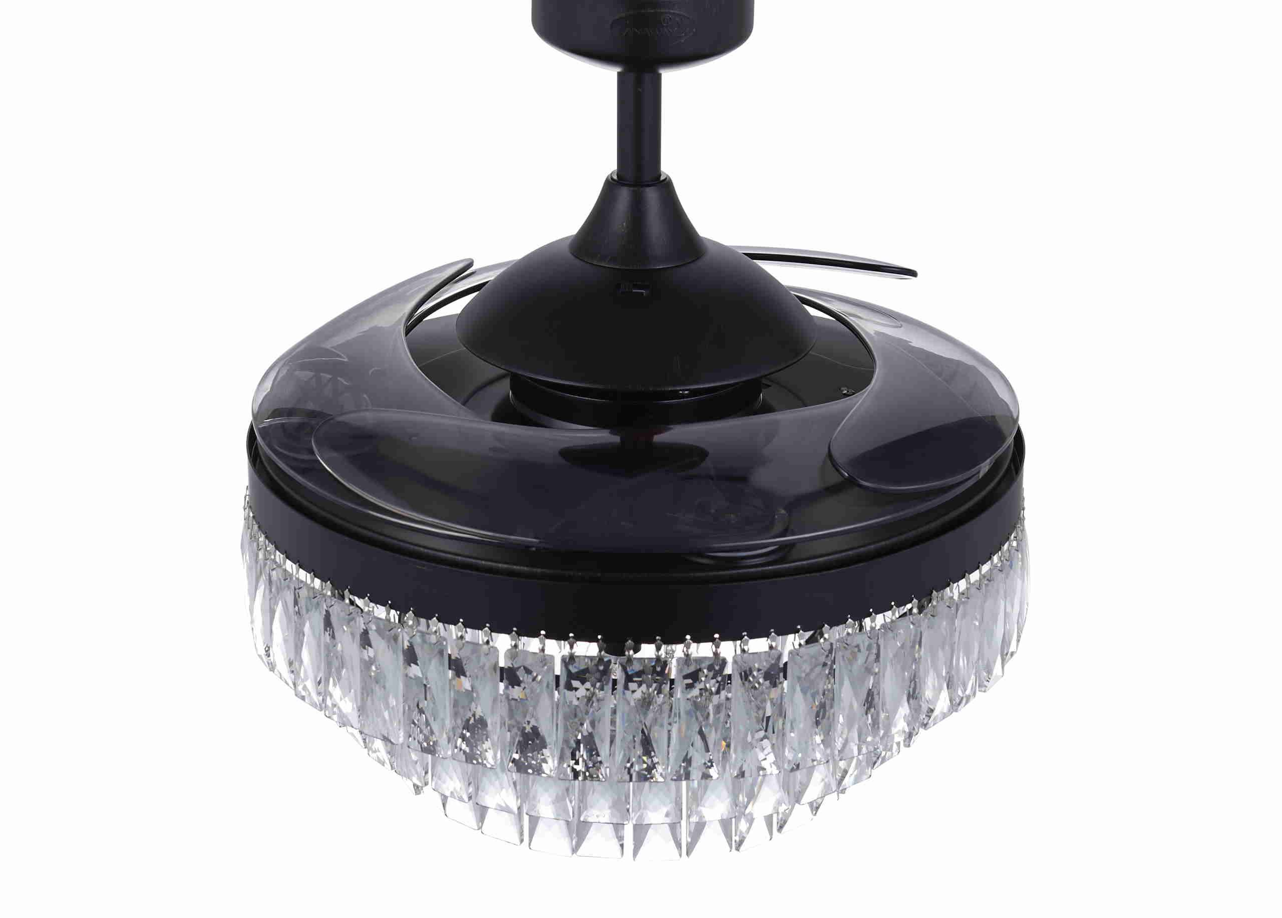 Deckenventilator Fanaway Veil Schwarz mit Licht