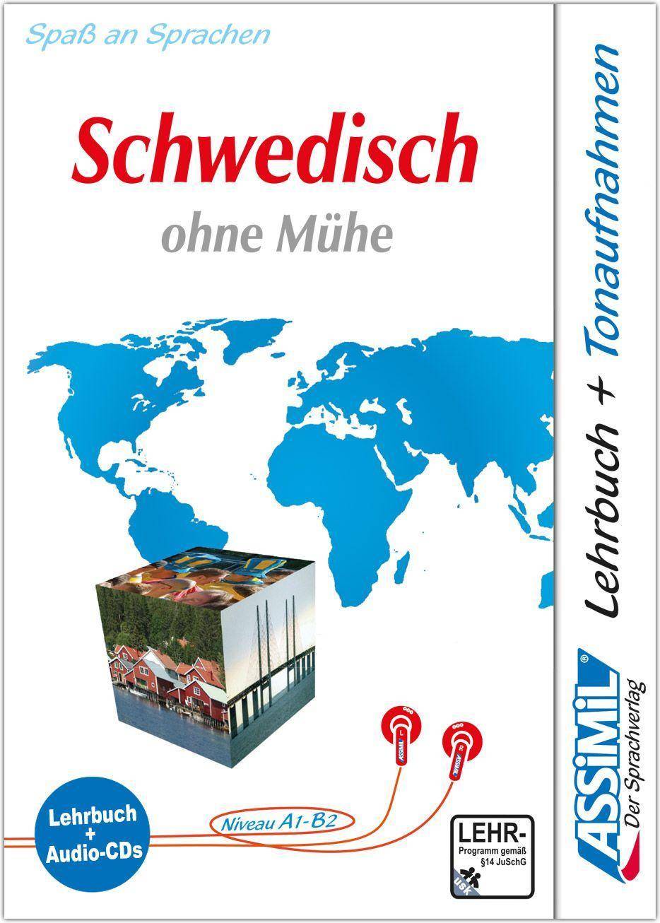 ASSiMiL Schwedisch ohne Mühe - Audio-Sprachkurs - Niveau A1-B2 Selbstlernkurs in deutscher Sprache, Lehrbuch + 4 Audio-CDs