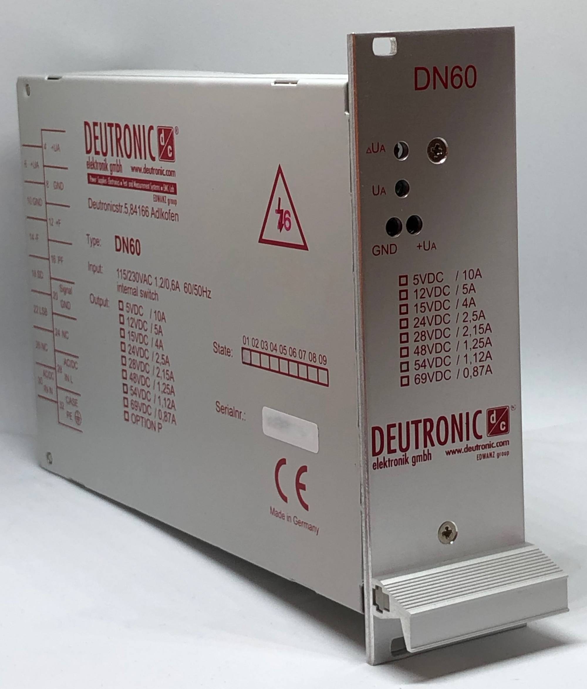 Deutronic DN60-48 48V 19" Netzteil