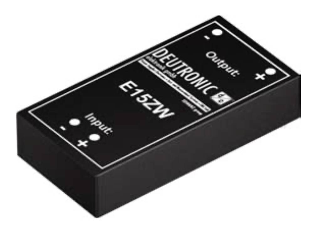 Deutronic DC/DC Printwandler E15ZW24R5 24VDC auf 5VDC / 3000mA