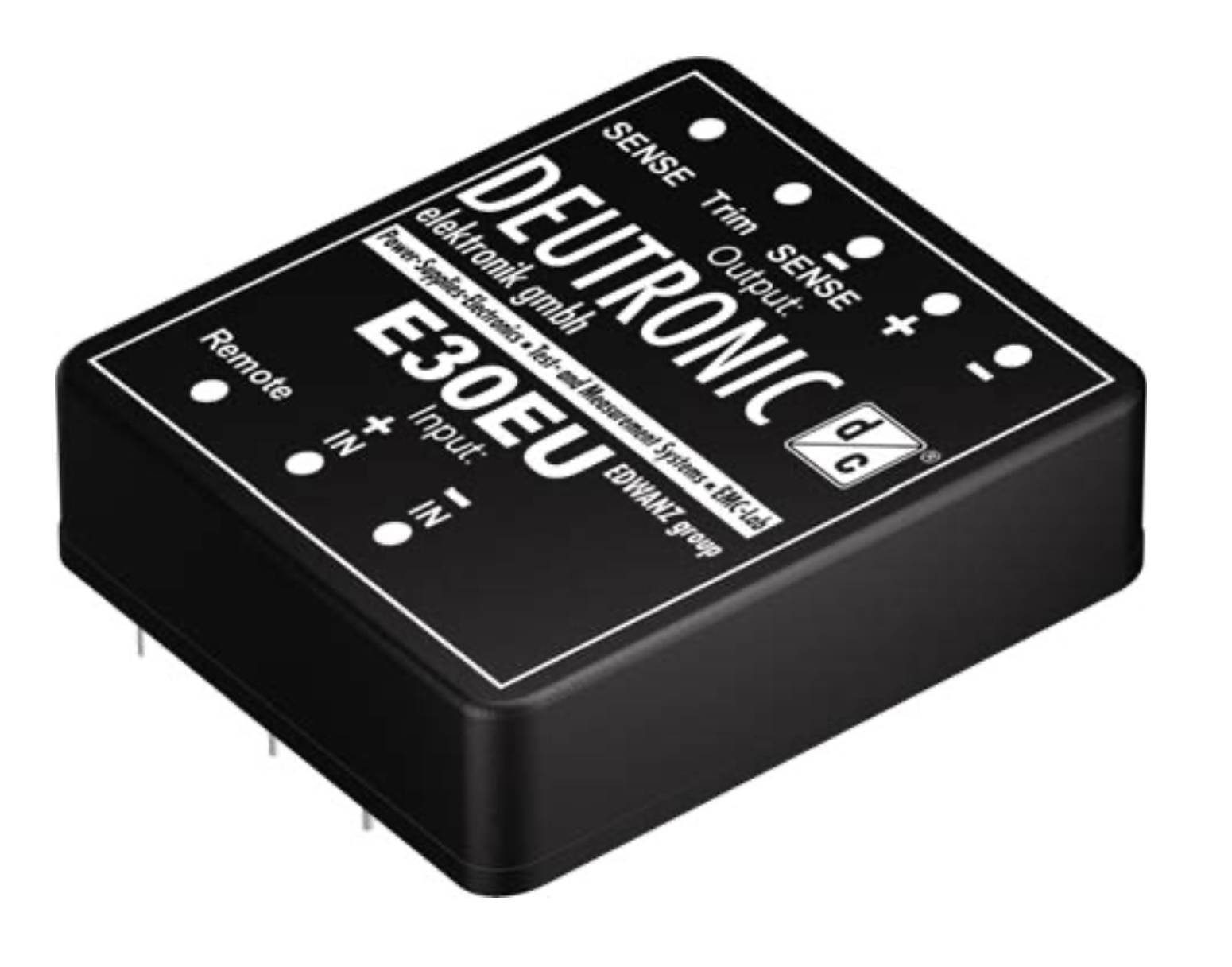 Deutronic DC/DC Printwandler E30EU24R5-12-12 24VDC auf 5/±12VDC / 3000/±625mA