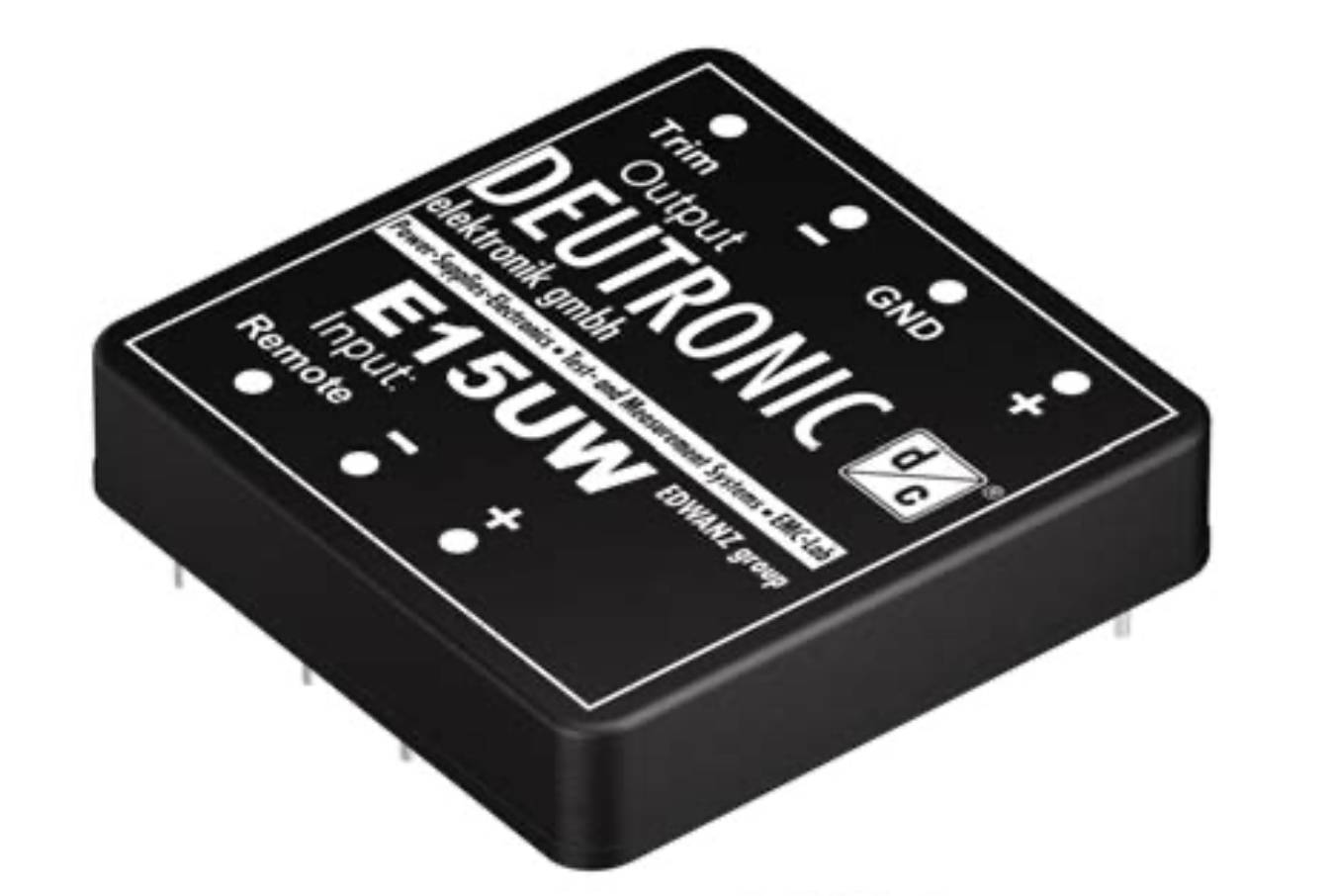 Deutronic DC/DC Printwandler E15UW24R12-12 24VDC auf ±12VDC / ±625mA