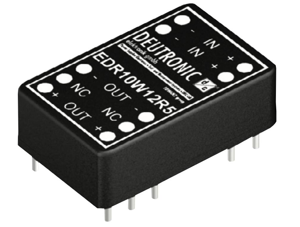 Deutronic DC/DC Printwandler DIL EDR10W12R5 12VDC auf 5VDC / 2000mA