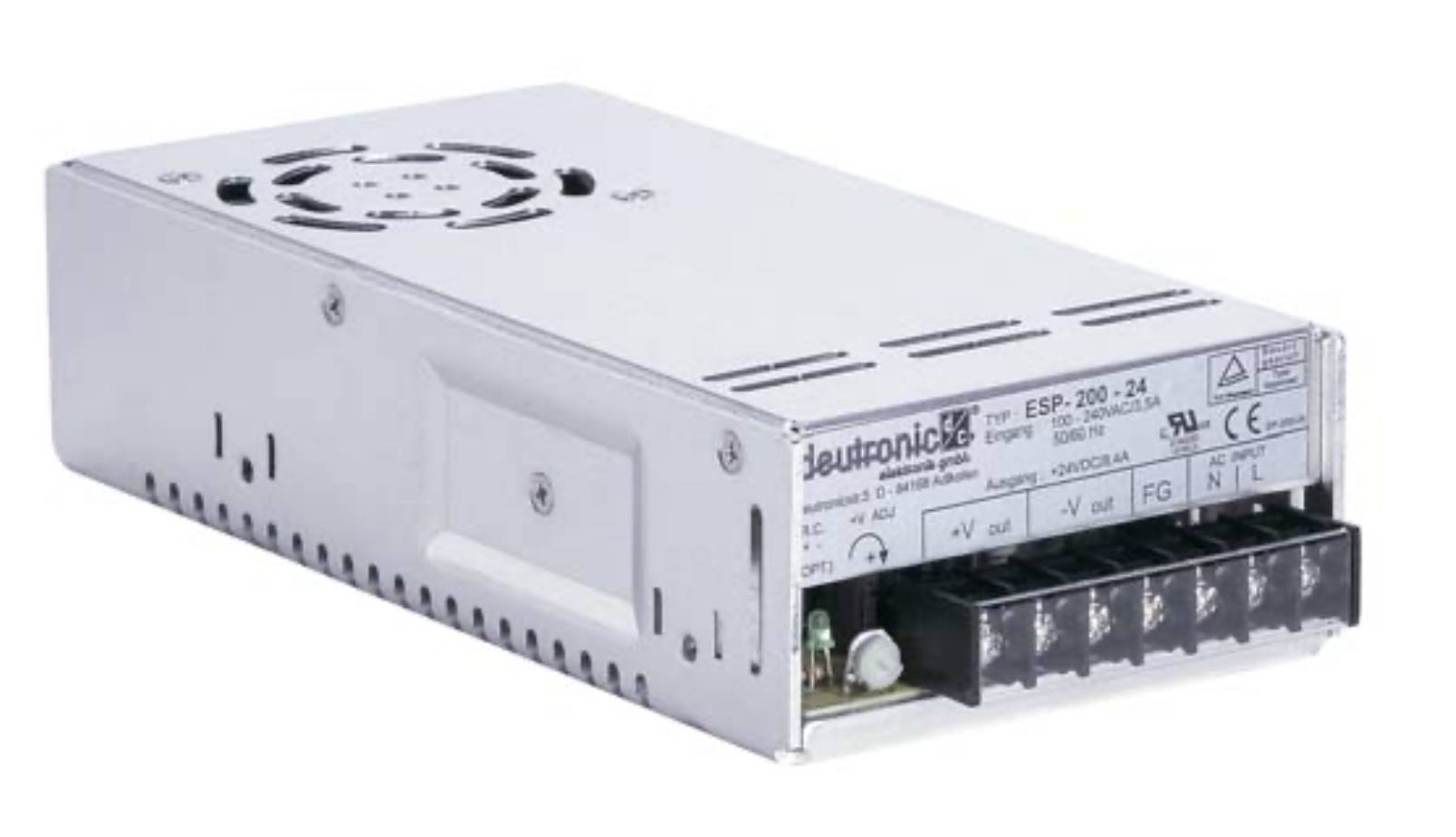 Deutronic Einbaunetzteil 7,5V / 26,6A ESP200-7,5