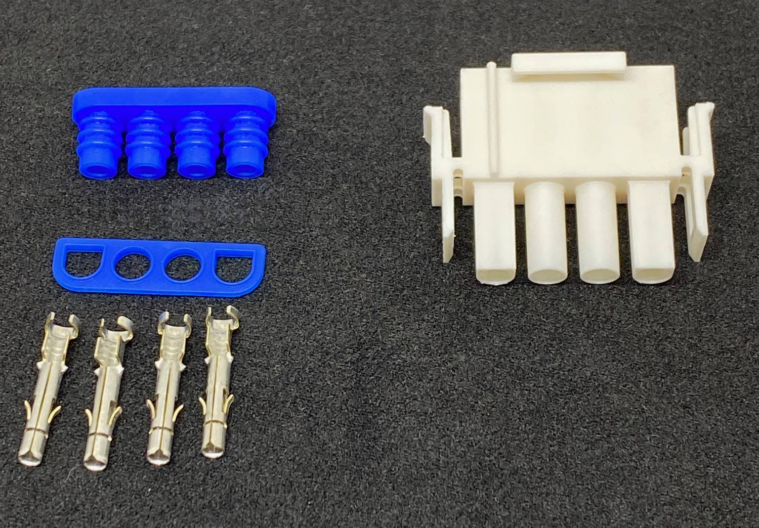 Mate-N-Lok Stecker Set 4Pol. mit Dichtung