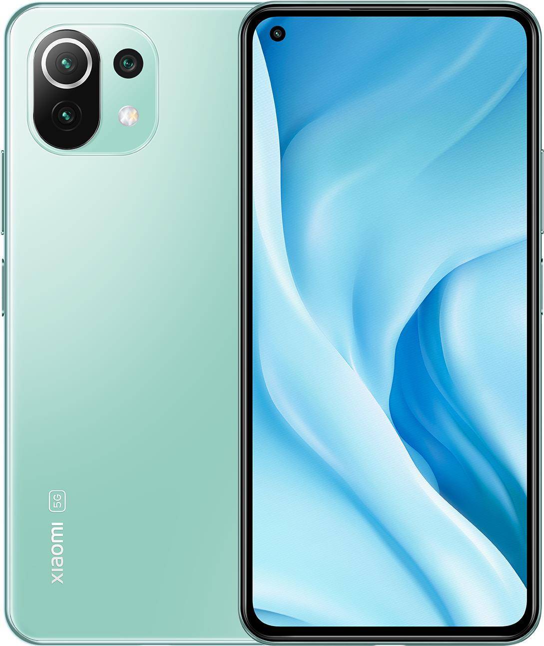 Xiaomi Mi 11 Lite 5G 16,6 cm (6.55'' ) Dual-SIM Android 11 USB Typ-C 8 GB 128 GB 4250 mAh Grün (MZB09AMEU)